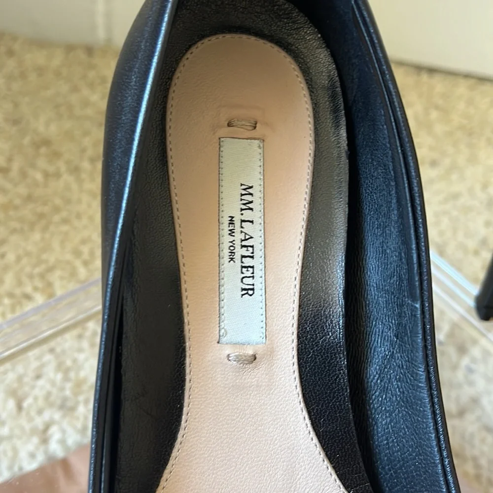 M.M. LaFleur Ginger Pump Napa Leather - Black - Size 36 - Picture 2 of 8